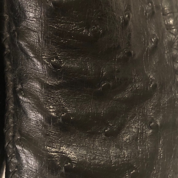 VINTAGE ZELLI MENS black Ostrich point loafers - Picture 10 of 11